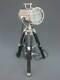 Chromenautical Searchlight Table Lamp Spotlight Wooden Tripod Stand Vintage Gift