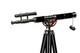 Chrome Brass Double Barrel Telescope With Floor Standing Wooden Tripod Stand
