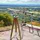 Chrome Vintage 39'' Brass Nautical Floor Standing Telescope With Wooden Tripod