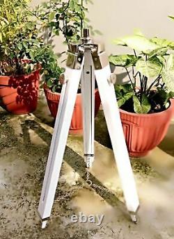 Classic Design White Wooden Tripod Nautical Floor stand Marine Nautical item