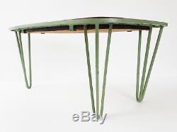Coffee Table Extra Tripod Metal Resin Incorporation Herbarium 1950 Vintage 50's