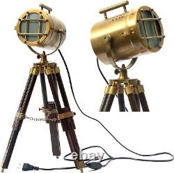 CollectiblesBuy Antique Tripod Style Vintage Model searchlight Brown-Brass