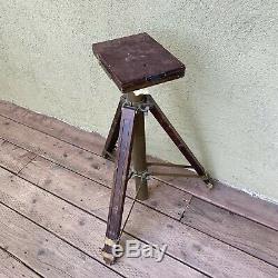 Crown Graflex Compact Stand Wooden Tripod VINTAGE