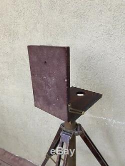 Crown Graflex Compact Stand Wooden Tripod VINTAGE