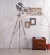 Designer Look Vintage Design Searchlight Spotlight Telescopic Tripod Floor Lamp