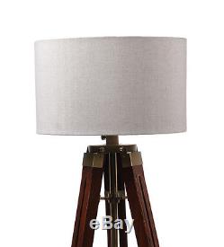 DESIGNER look Vintage Design searchlight Spotlight Tripod Floor Lamp Shade