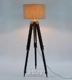 DESIGNER look Vintage Design searchlight Spotlight Tripod Floor Lamp Shade