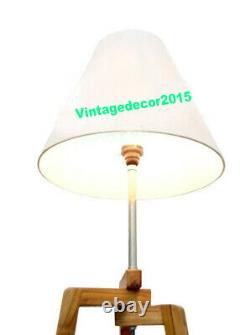 Designer Nautical Lamp Full Wooden Floor Tripod Stand Vintage Home Decor Item