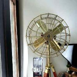 Floor Fan Vintage Electric Fan Antique Floor fan With Adjustable Wooden Tripod