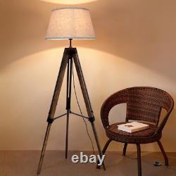 Floor Lamp Tripod Floor Lamp Floor Light Wooden Floor Lamp Vintage Floor