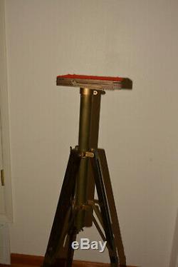 Folmer Compact Stand Vintage Wooden Platform Tripod By Folmer Graflex Corp