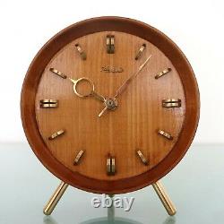 German KIENZLE TRIPOD Vintage Mantel Clock DESIGN! 60s HIGH GLOSS! Mid Century