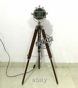 Guestroom Decorative Wooden Vintage Indoor Tripod Floor Lamp Hollywood New Gift