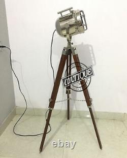 Guestroom Decorative Wooden Vintage Indoor Tripod Floor Lamp Hollywood New Gift