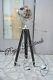 Home Decor Theater Spot Light With Solid Wooden Tripod Floor Lamp Vintage
