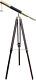 Handmade Brass Telescope With Wooden Tripod 55 Vintage Stand Nautical Floor Sta
