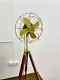 Handmade Standard Antique Tripod Floor Fan With Modern Look Wooden Adjustable Aw