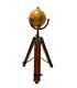 Handmade Vintage Brass Antique Armillary With Wooden Tripod Stand Marine Sphere