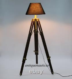 Handmade Vintage CLASSIC Tripod FLOOR Shade LAMP CORNER HOME DECOR LAMP STAND