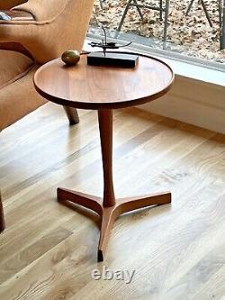 Hans Andersen Artex Vtg Mid Century Danish Modern Teak Wood Tripod Side Table