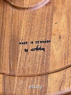 Hans Andersen Artex Vtg Mid Century Danish Modern Teak Wood Tripod Side Table