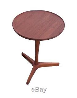 Hans Andersen Artex Vtg Mid Century Danish Modern Tripod Teak Wood Side Table