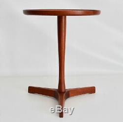 Hans Andersen Artex Vtg Mid Century Danish Modern Tripod Teak Wood Side Table
