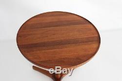 Hans Andersen Artex Vtg Mid Century Danish Modern Tripod Teak Wood Side Table