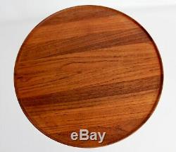 Hans Andersen Artex Vtg Mid Century Danish Modern Tripod Teak Wood Side Table