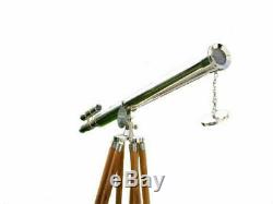 Harbor Master 39 VINTAGE BRASS DOUBLE BARREL GRIFFITH TELESCOPE TRIPOD STAND