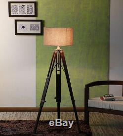Hollywood Spot Light Floor Lamp With Antique Tripod Stand Vintage Collectible