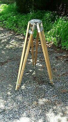 Hollywood Vintage Wood Tripod LEGS ONLY for Torchiere, Fan, Plant Stand, Display