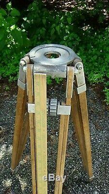 Hollywood Vintage Wood Tripod LEGS ONLY for Torchiere, Fan, Plant Stand, Display