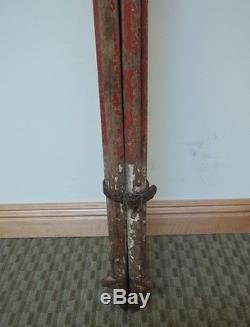 Industrial Surveyor Tripod Vintage Wood Cast Iron Height Approx. 61
