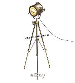 Industrial Vintage Designers Spotlight Searchlight With Tripod Stand Royal Decor
