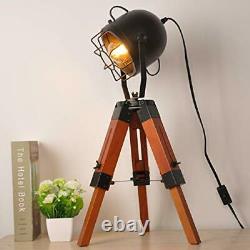 Industrial Vintage Small Tripod Table Lamps for Living Room Tripod Table lamp