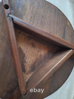 Jens Risom Style Design Tripod Walnut Wood End Table Vintage Danish MCM 18