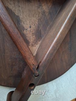 Jens Risom Style Design Tripod Walnut Wood End Table Vintage Danish MCM 18