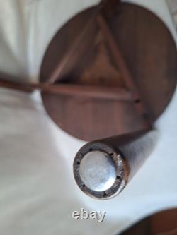 Jens Risom Style Design Tripod Walnut Wood End Table Vintage Danish MCM 18