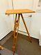 Keuffel & Esser Wooden Drafting Table Tripod With Gurley Screw-on Tabletop Vintage