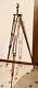 Large Antique Telescope Tripod Adapted Folmer Schwing Crown Tripod 2