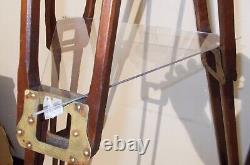 Large Antique Telescope Tripod Adapted Folmer Schwing Crown Tripod 2