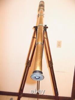 Large Antique Telescope Tripod Adapted Folmer Schwing Crown Tripod 2