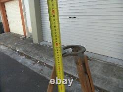 Large Antique Vintage Old Wooden Timber Surveying Tripod