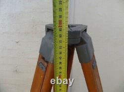 Large Antique Vintage Old Wooden Timber Surveying Tripod