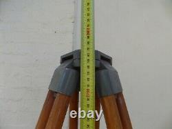 Large Antique Vintage Old Wooden Timber Surveying Tripod