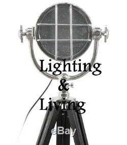 Large Vintage Retro Spotlight Tripod Floor Lamp Nautical home Decor Gift light