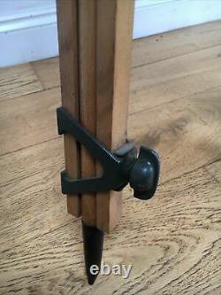 Large Vintage Wooden Theodolite / Survey Tripod