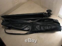 Leica-Leitz 4602 Tiltall Professional Tripod Vintage Classic Black Leather Case