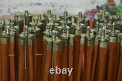 Lot Of 10 Piece Vintage Home & Office Decor Wooden Tripod Floor Lamp Stand Decor
